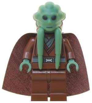 LEGO Minifigure -- Kit Fisto with Cape (9526)-Star Wars / Star Wars Episode 3 -- SW0422 -- Creative Brick Builders